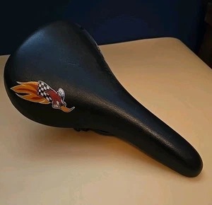 NOS Honda BMX Racing Freestyle Sitz Sattel schwarz Reling HRC Woody Fahrrad - Bild 1 von 4