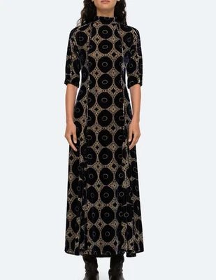 Sea New York Hana Velvet maxi dress size small Dark blue size small NWT - Image 1 of 4