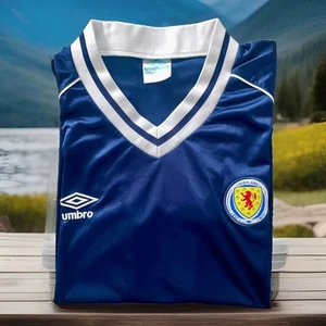 Vintage UMBRO Scotland National Team Soccer Jersey Size Men Large blue authentic - Picture 1 of 10