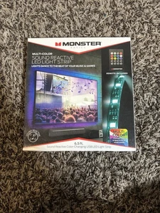 Monster Basics Sound Reactive LED Light Strip – 6.5 ft – Multi-Color with Remote - Picture 1 of 4