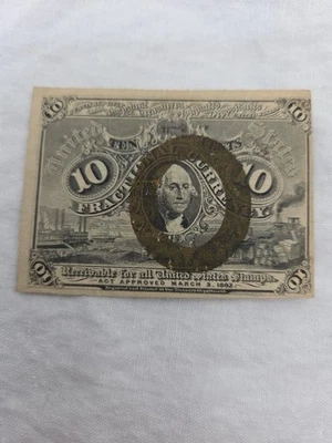 1863 10 Cent Fractional Currency - Image 1 of 4
