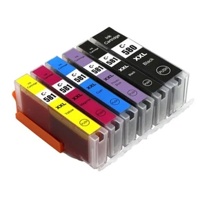 6 Ink Cartridges for Canon PIXMA TS8151 TS8250 TS8351 TS9150 - 6 Ink Set XL - Picture 1 of 6