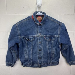 Vintage Levis Jeansjacke Herren M Buffalo kariert gefüttert Trucker 70417-0814 USA - Bild 1 von 22
