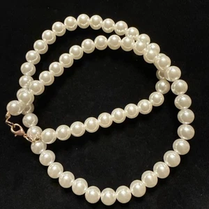 Classic Faux Pearl Necklace Stunning 24” (Lot# 531) - Picture 1 of 6