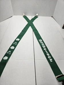 Vintage Lucky Shamrock Budweiser Suspenders St Paddy’s Day Frogs - Picture 1 of 4