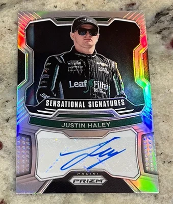 2022 Panini Prizm Racing Sensational Signatures Justin Haley Auto No. S-JH - Image 1 of 2