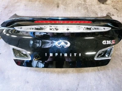 07-13 CONJUNTO TAPA MALETERO TRASERO INFINITI G35 S SEDÁN NEGRO OEM USADO PROBADO Foto 1 de 4
