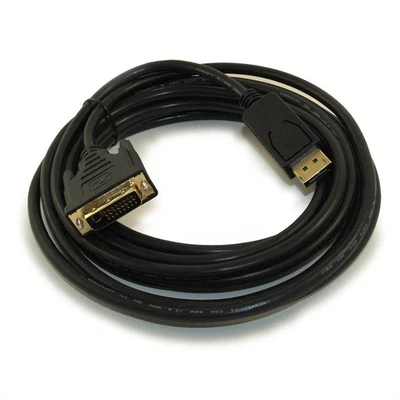 15ft DisplayPort to DVI Cable 30AWG Gold Plated  Black - Image 1 of 3