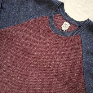 GAP for Good Herren Pullover Sweater Burgunderblau Raglan Rundhals - Bild 1 von 7