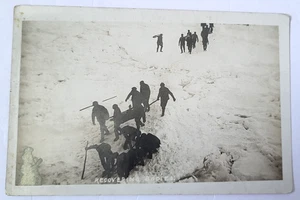 1914 Sealing Disaster RPPC RECOVERING BODIES Death on Ice NEWFOUNDLAND CANADA - Picture 1 of 2