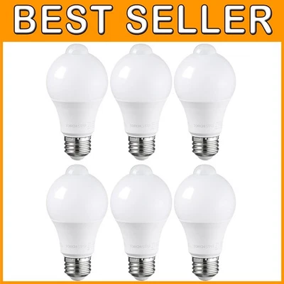 Bright 900LM Motion Sensor Bulbs, 6-Pack - Image 1 of 4