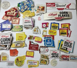 Vintage 1970s Cereal Box Proofs And Box Tops Kellogg’s Post Quaker - Picture 1 of 6