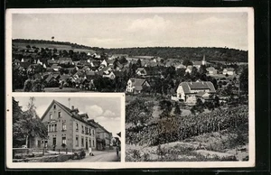 Ansichtskarte Bilfingen, Gasthaus zum Adler mit Totalansicht  - Picture 1 of 2