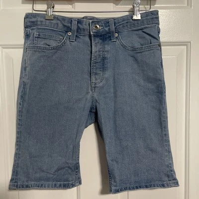 Шорты Topman узкие эластичные синие демин мужские размер 32 Вт - Изображение 1 из 4