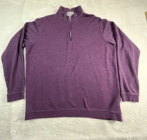 PETER MILLAR Herren L Pullover Quarter Zip Lila - Bild 1 von 10