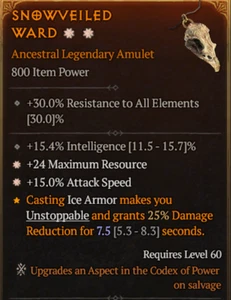 💥DIABLO 4💥SEASON 8💥Amulet💥2 GA Attack Speed +Maximum Resource - Picture 1 of 1