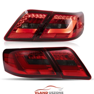 4Pcs LED DRL Tail Lamps For 2007-2011 Toyota Camry CE SE LE XLE Sedan Red Lens - Picture 1 of 8