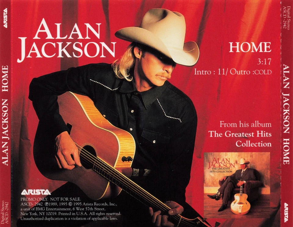 Alan Jackson - Home - PROMO CD Single - Image 1 of 1