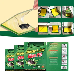 Mouse Glue Traps Large Size Mouse Traps Sticky Pad with Enhanced Stickiness Pest - Picture 1 of 25