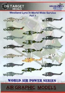 décalcomanies graphiques air 1/72 WESTLAND LYNX EN SERVICE MONDIAL partie 1 - Photo 1 sur 8