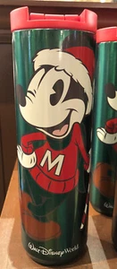 2022 Disney Parks 50th Anniversary Christmas Mickey Starbucks Metal Travel Cup - Picture 1 of 2
