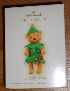 Hallmark O TEDDY BEAR Christmas Ornament 2009 NIB Bear Christmas Tree - Picture 1 of 2