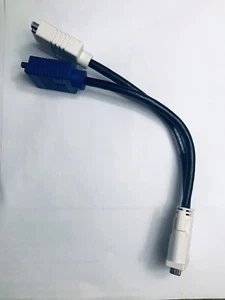 DVI Splitter Cable - DVI to DVI / VGA Splitter Cable - Picture 1 of 3
