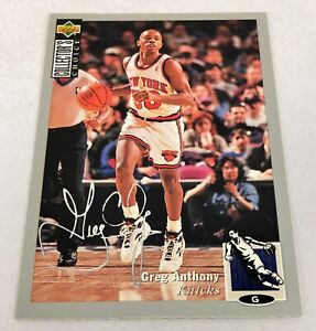 1994-95 Upper Deck Collector's Choice Silver Signature Greg Anthony #91 NM+