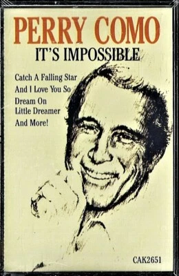 PERRY COMO / IT'S IMPOSSIBLE - Sealed Cassette (1992)  - Image 1 of 3