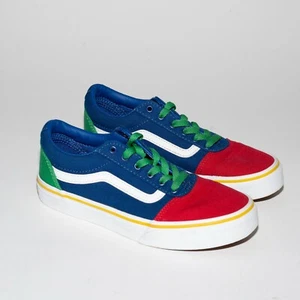 Vans Old Skool Yacht Club Kinder Jugend blau grün gelb rot Farbblock Größe 3 - Bild 1 von 7