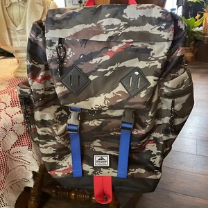 Steve Madden Camo Backpack Black Brown &orange See Description! - Picture 1 of 7