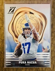 2023 Panini Zenith Fußball Puka Nacua Rookie Zustimmungseifer #30 Rams RC - Bild 1 von 2