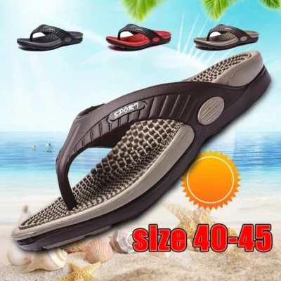 Sandalias chanclas de tanga para hombre Coloric Comfort sandalias de playa pantuflas talla EE. UU. 6-12 Foto 1 de 4