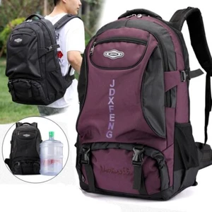 60L Men Waterproof Backpack Travel Pack Sports Outdoor Mountaineering Hiking - Picture 1 of 29