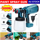 Electric Spray Gun Fence Wall Cordless Paint Airless Sprayer For Makita 1000ml