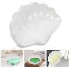 Elegant Shell Shape Soap Dish Self Draining Soap Holder Countertop Decorative