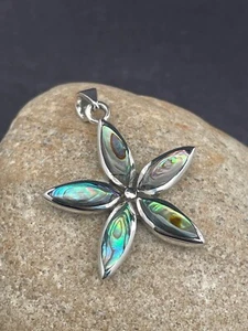 Juego de COLGANTE ESTRELLA ABULÓN en PLATA ESTERLINA .925 ¡¡ENVÍO RÁPIDO GRATIS!!! - Imagen 1 de 11