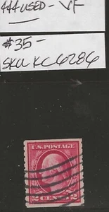 US Scott #444 VF Used 2c Wash-Franklin coil, guaranteed! - Picture 1 of 2