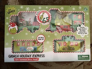 Dr. Seuss Grinch Holiday Express 36-teiliges Zugset 65th Anniversary Sonderedition - Bild 1 von 2