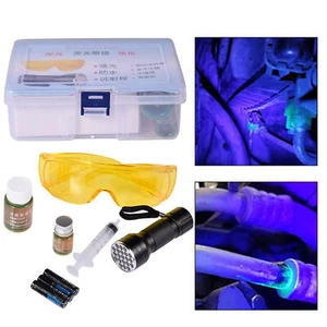 Oil Leak Detection Kit UV Dye Leak Detector Tool Car Fluids & Air - Picture 1 of 12