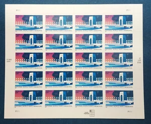 37 cent stamps National World War II Memorial sheet pane of 20 Scott #3862 - Picture 1 of 1