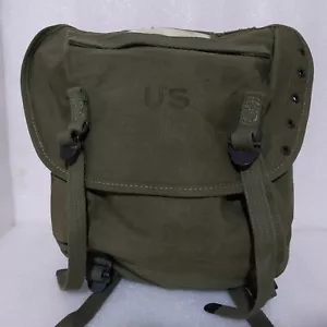 Vintage raro US American Alice Clip OD Bag sistema di tessitura M-56 Vietnam 1967 - Foto 1 di 12