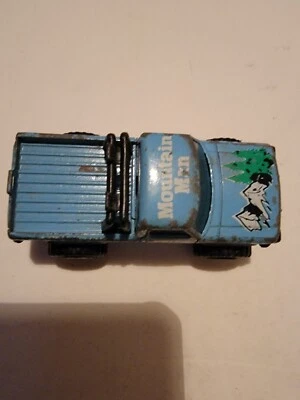Matchbox 1981 Diecast Mini Pick Up Mountain Man 4X4 Truck Light Blue Match Box - Image 1 of 4