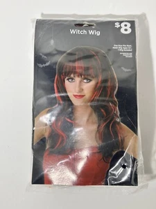 Halloween Hexe Perücke Einheitsgröße passend für die meisten rot schwarz Theater Cosplay - Bild 1 von 4