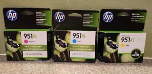 Set (3) Original HP 951XL CN048AN, CN046AN, CN47AN Tinte neu versiegelt - Bild 1 von 5