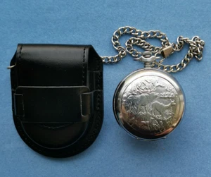 Orologio da tasca SOVIETICO MOLNIJA MOLNIYA caccia cervi mov.3602 FUNZIONA BENE URSS anni 80 - Foto 1 di 20
