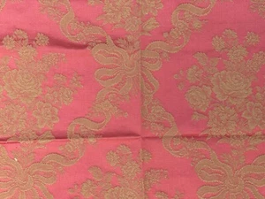 ROSE PINK Mid-Century Modern Miramar Damask 100% Silk Scalamandre Silks Sample - Picture 1 of 13