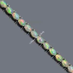 Ethiopian Dainty Opal Bracelet Bridesmaid Gift for Her - Picture 1 of 3