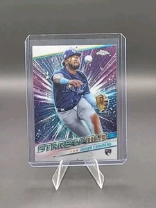 2024 Topps Serie 2 Cromo Estrellas de MLB Junior Caminero Novato #CSMLB-50 Rays - Imagen 1 de 2