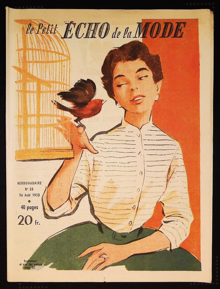 Le Petit Echo de la Mode année 1953, Ancien magazine Français N°33 - Photo 1/1